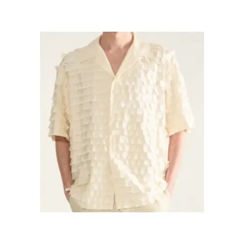 SYSTEM Textured Camp Shirt