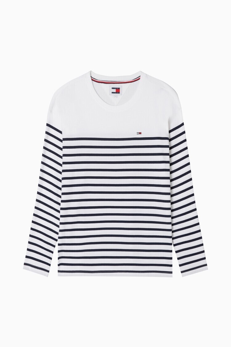 TOMMY JEANS 레귤러 스트라이프 티셔츠