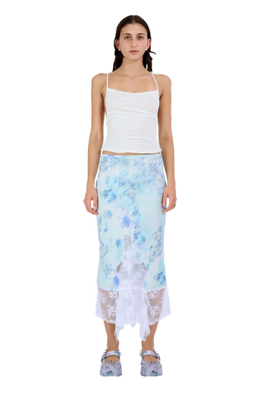 Collina Strada SKY SHADOW FLORAL HISS SKIRT