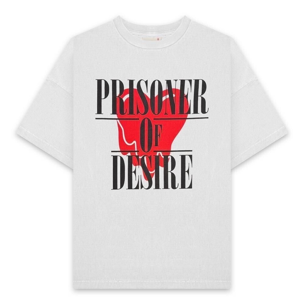 EMOTIONALLY UNAVAILABLE EU PRISONER SS TEE / WHITE