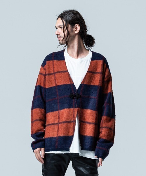 glamb Check cardigan / チェックカーディガン