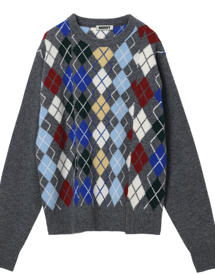 NKNIT mix argyle pattern KNIT