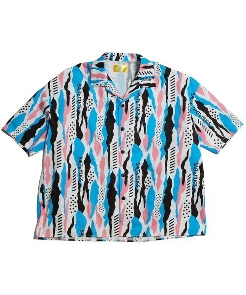 SALT&MUGS Geometric Pattern Shirt