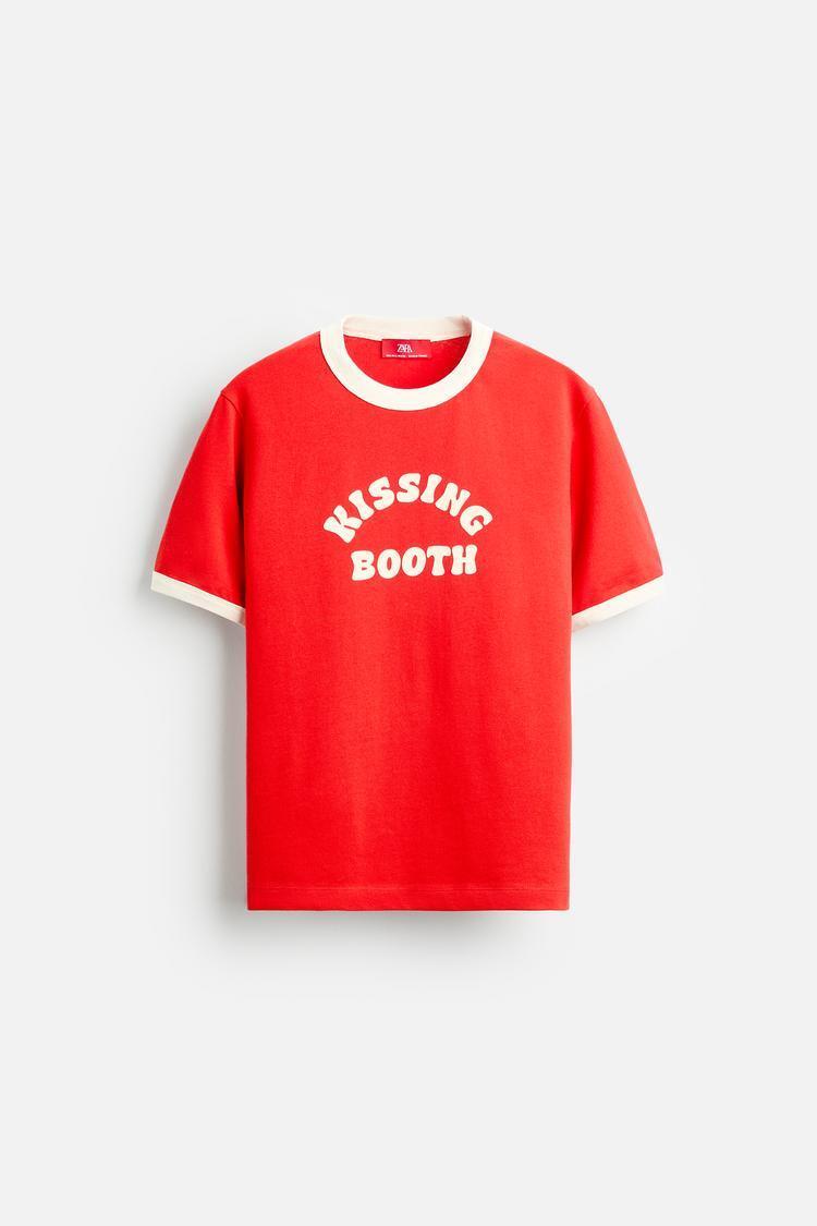 ZARA コントラストリブTシャツ X HARRY LAMBERT