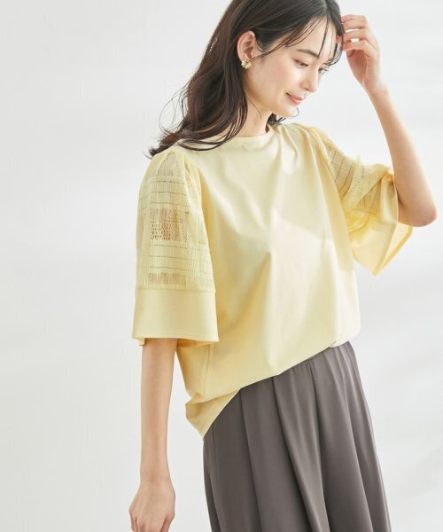 ROPE' PICNIC 袖レースカットトップス