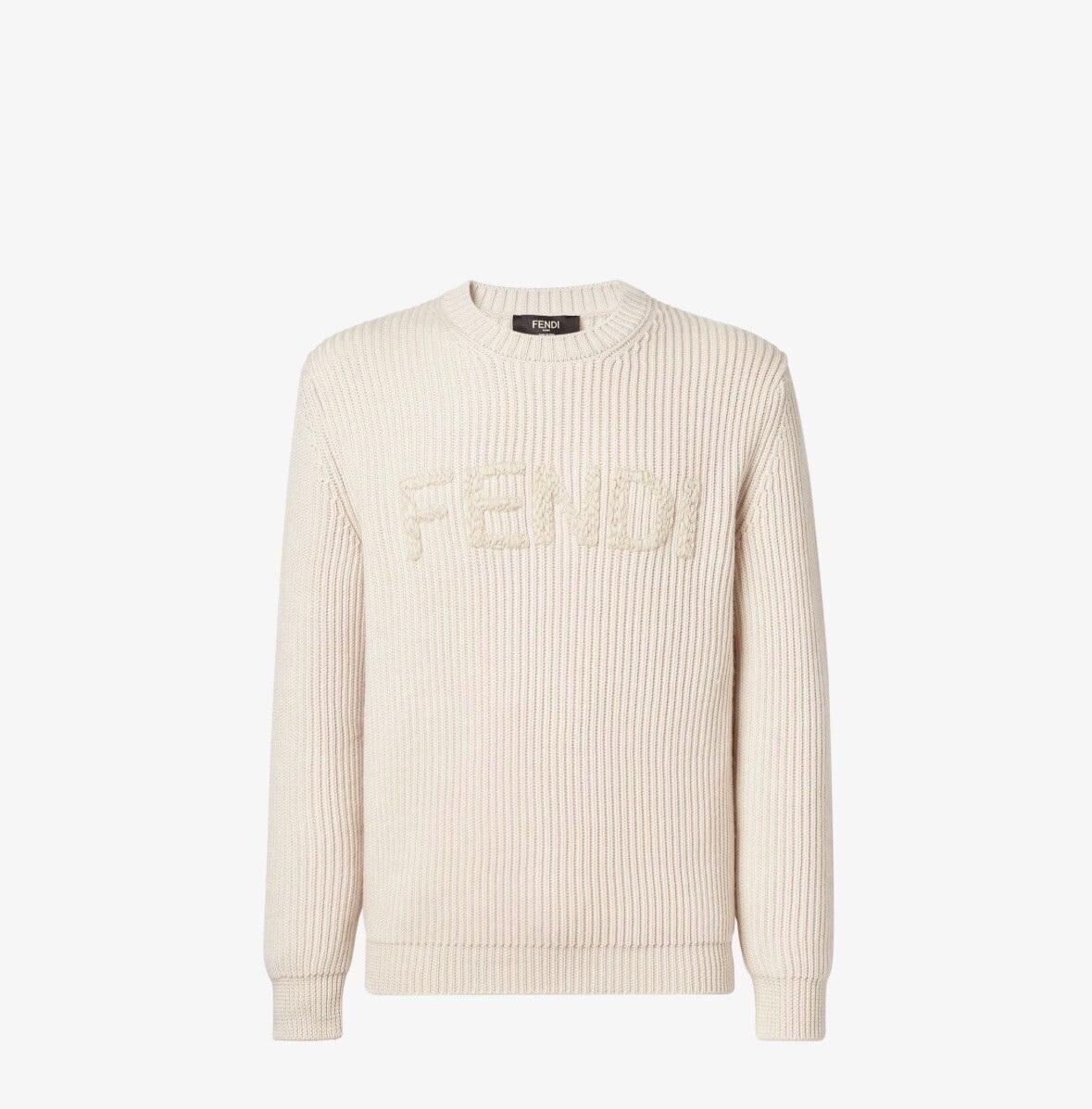 FENDI ライトグレー ウール セーター