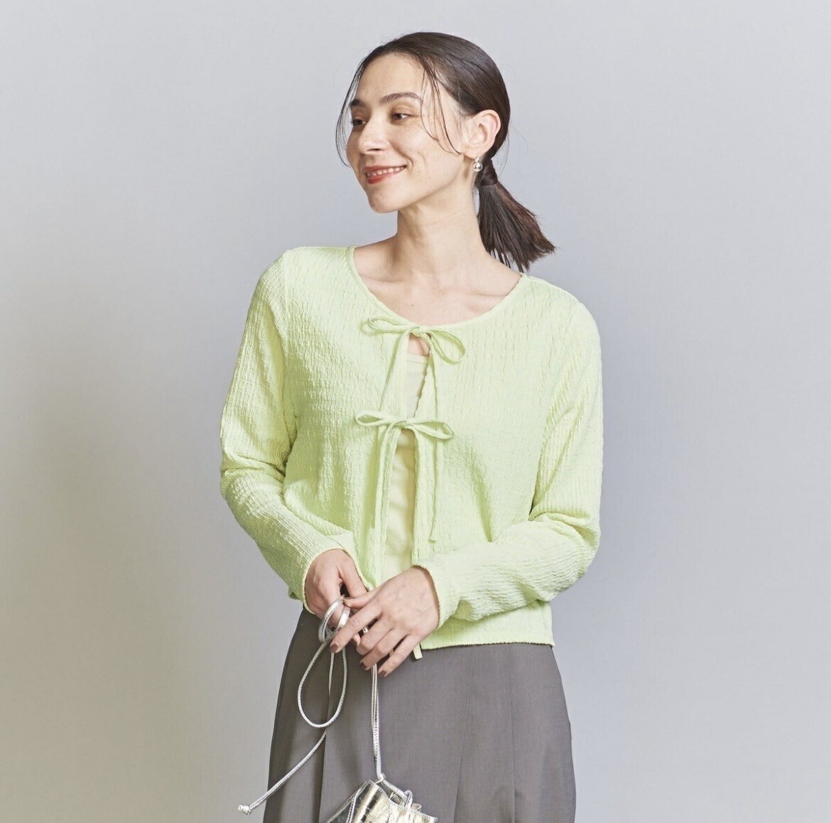 BEAUTY&YOUTH シャーリング トップス -2WAY-