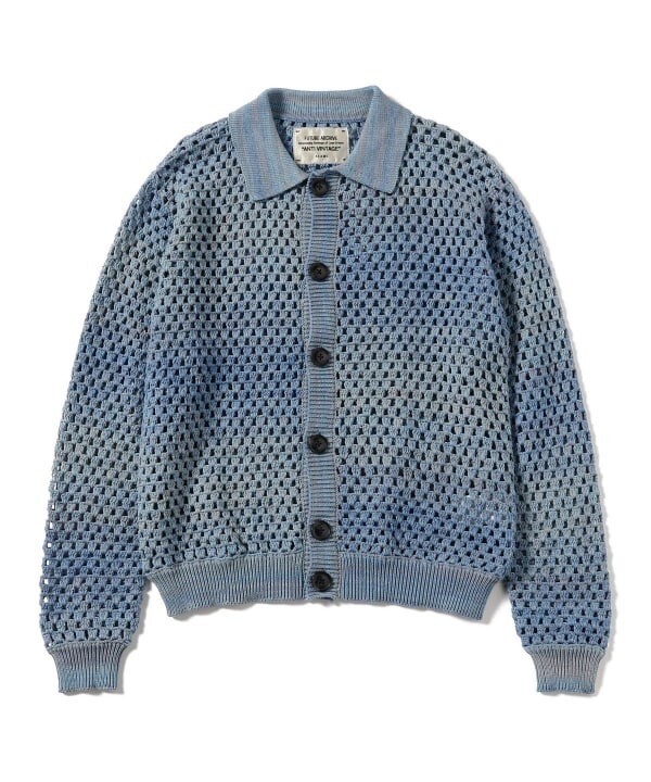 FUTURE ARCHIVE GRADATION CLOCHET KNIT SHIRT