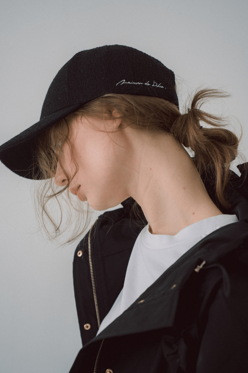 maison de Dolce. ツイードキャップ【black】