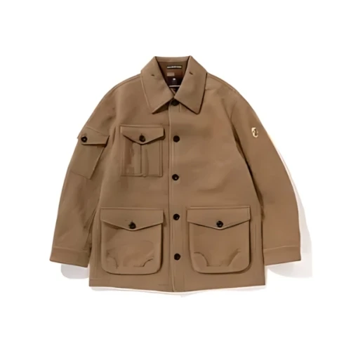 A BATHING APE WOOLEN MILITARY JACKET