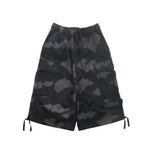 DINGYUN ZHANG GRID CAMO CARGO SHORT