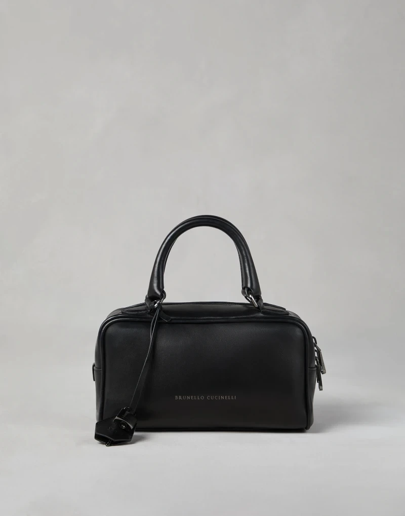 BRUNELLO CUCINELLI ウェットエフェクトナッパ ボストンバッグ