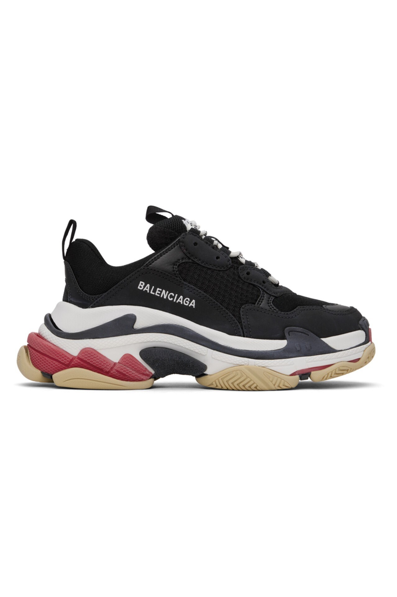 Balenciaga ブラック＆ホワイト Triple S スニーカー