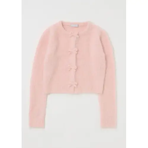MOUSSY FRONT RIBBON カーディガン