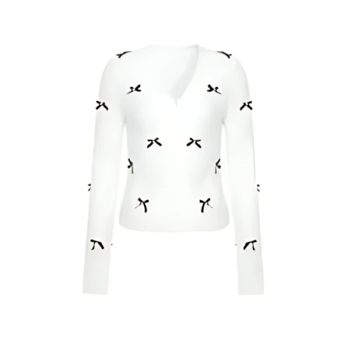 SHEIN DAZY SHEIN X AYA NAKAMACHI レディース ボウノットデコレーション カーディガン