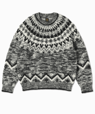 BATONER MOHAIR NORDIC CREW NECK