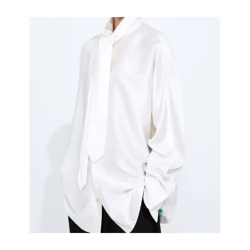 BOTTEGA VENETA フルイドシルクサテン シャツ