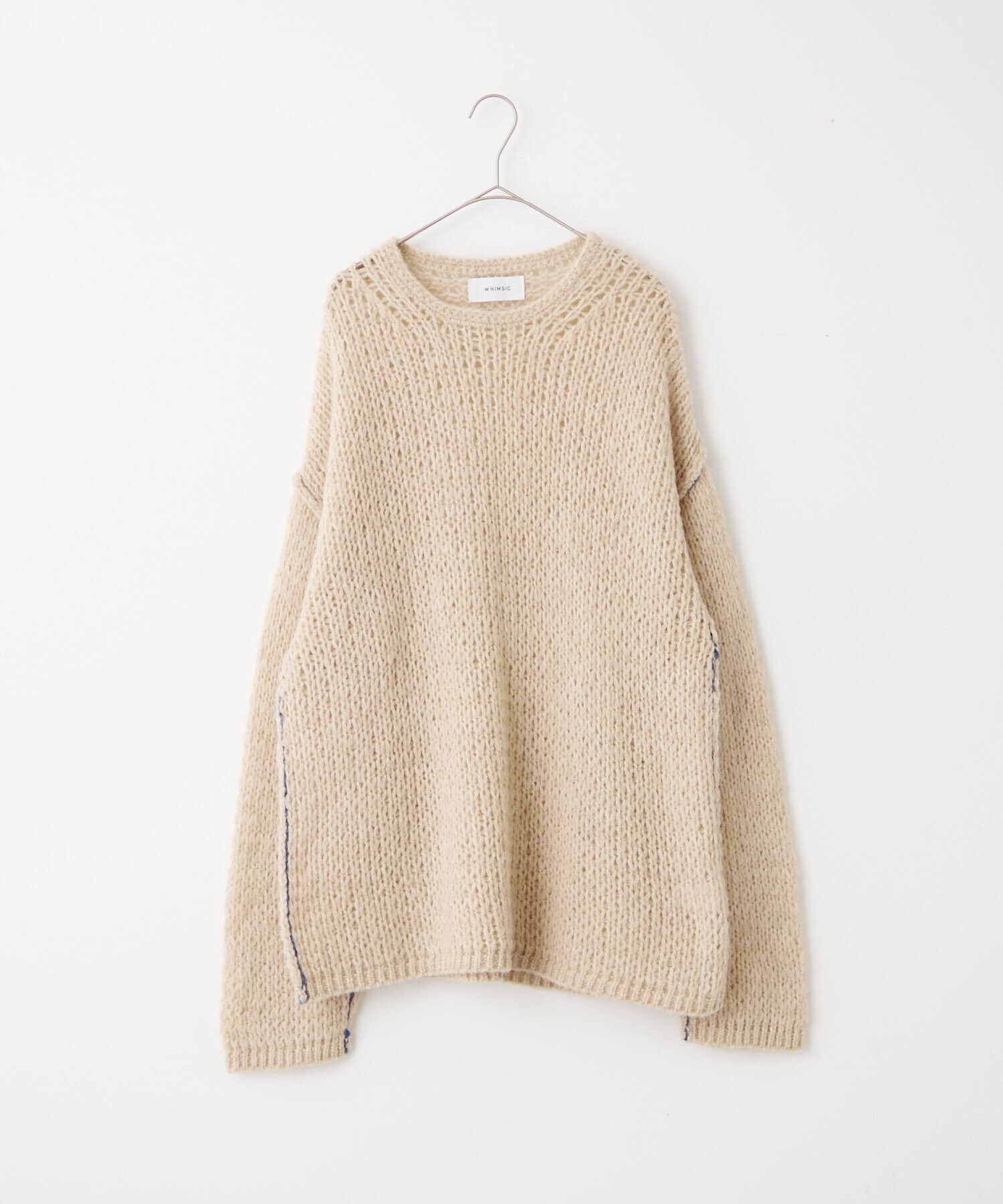 WHIMSIC 【UNISEX】ルーズフィットメッシュニットプルオーバー