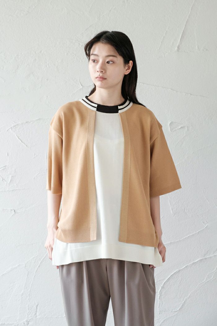 CULLNI レイヤードニットプルオーバー