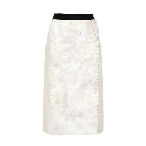 Plan C sequin-detailed midi skirt
