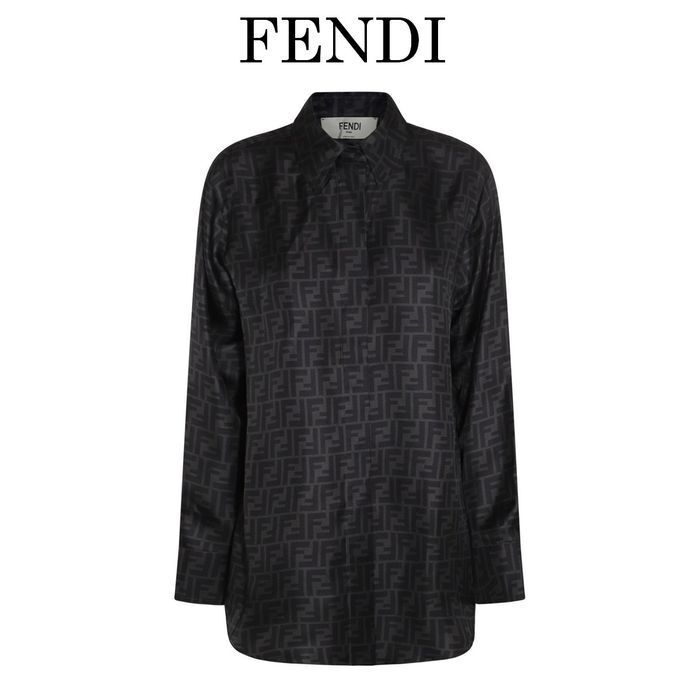 FENDI オーバーサイズ シルクシャツ
