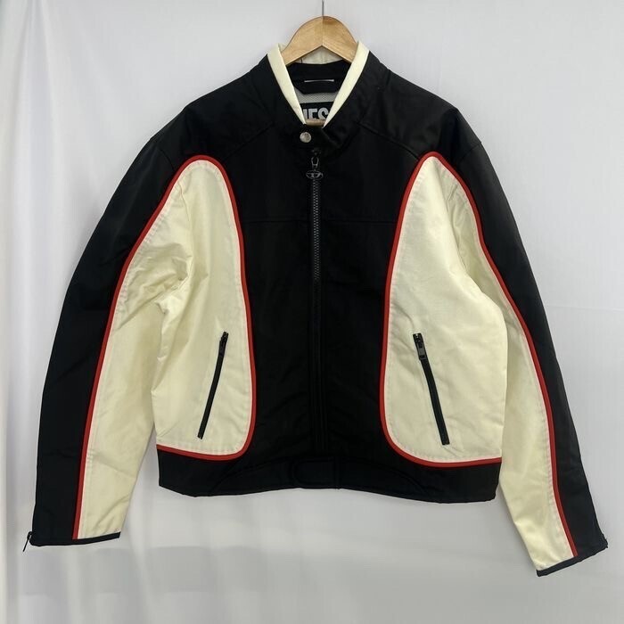 DIESEL J-Blink Biker Jacket in Colour-Block Nylon