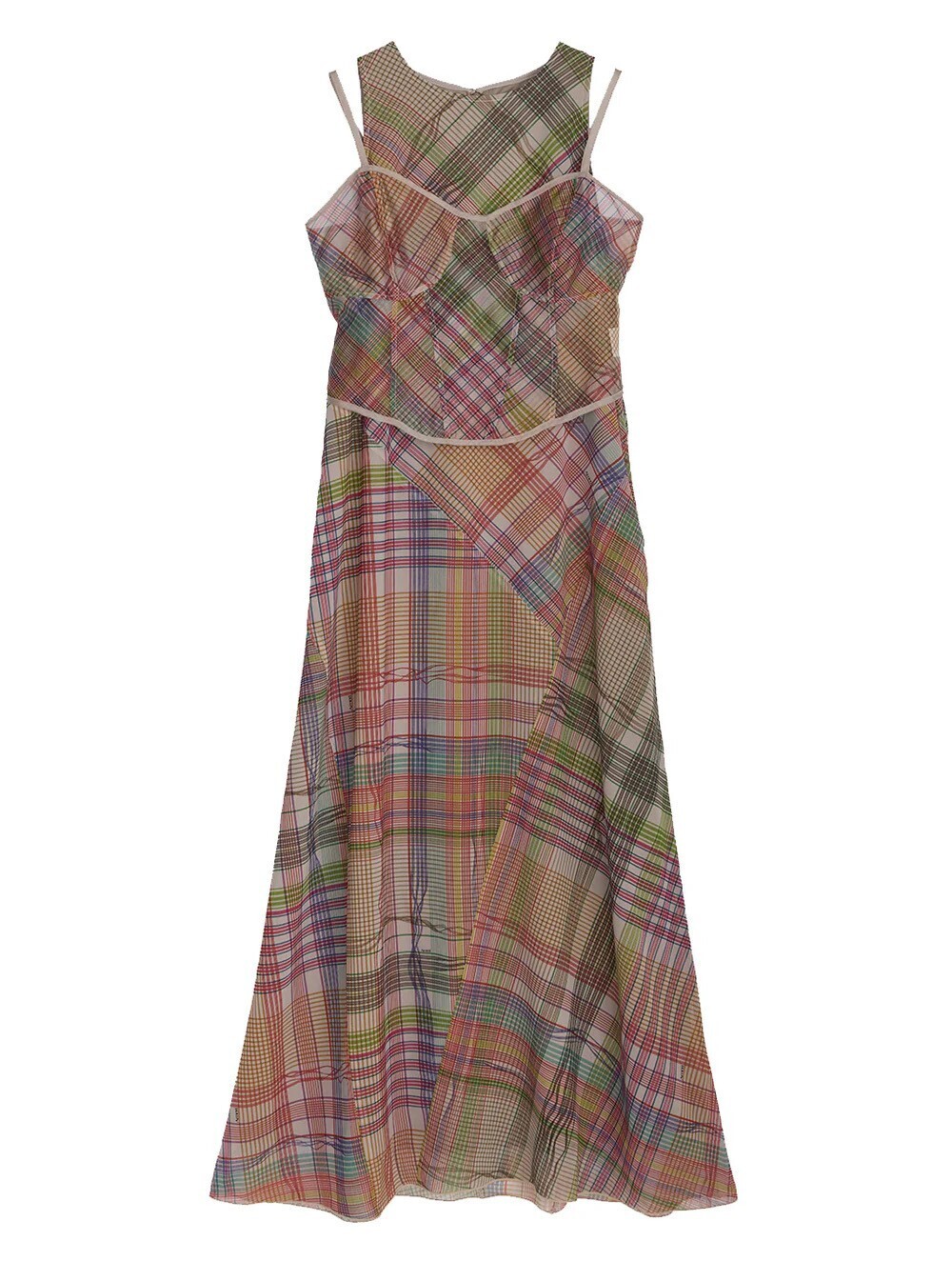 Ameri Vintage MEDI STRAIN CHECK DRESS