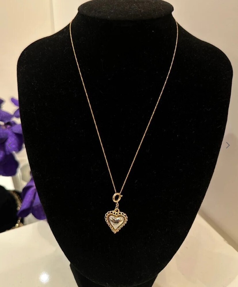 LOHME Heart SKIN Simple ChainNecklace14KGF(GD)