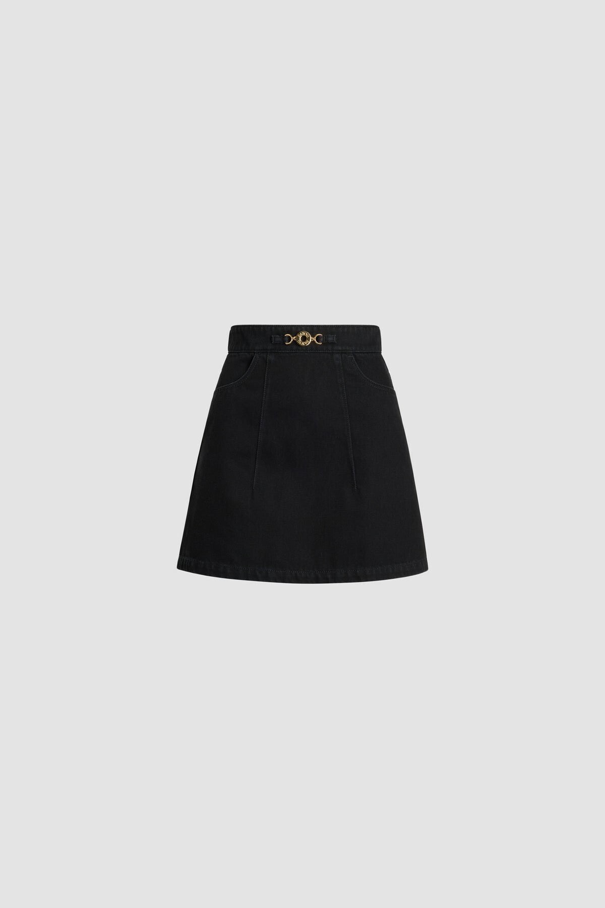 PATOU オーガニックコットンデニム Aラインミニスカート