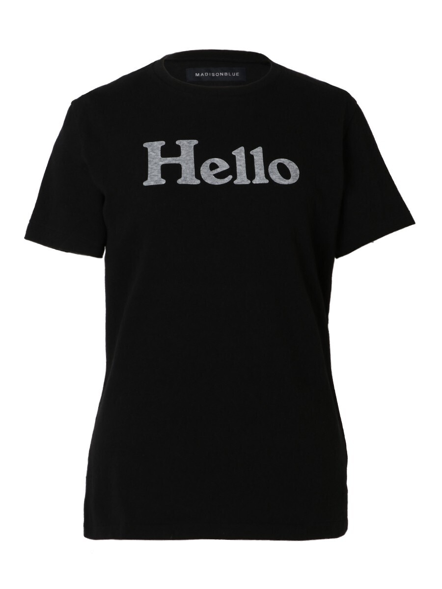 MADISONBLUE HELLO CREW NECK TEE