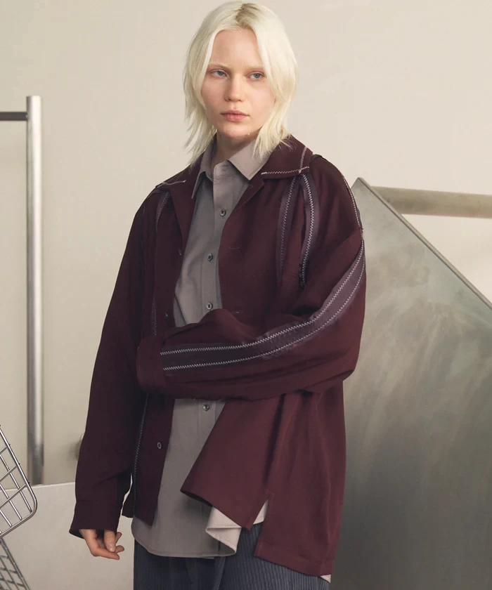 MAISON SPECIAL Inside-out Prime-Over Open Collar Shirt