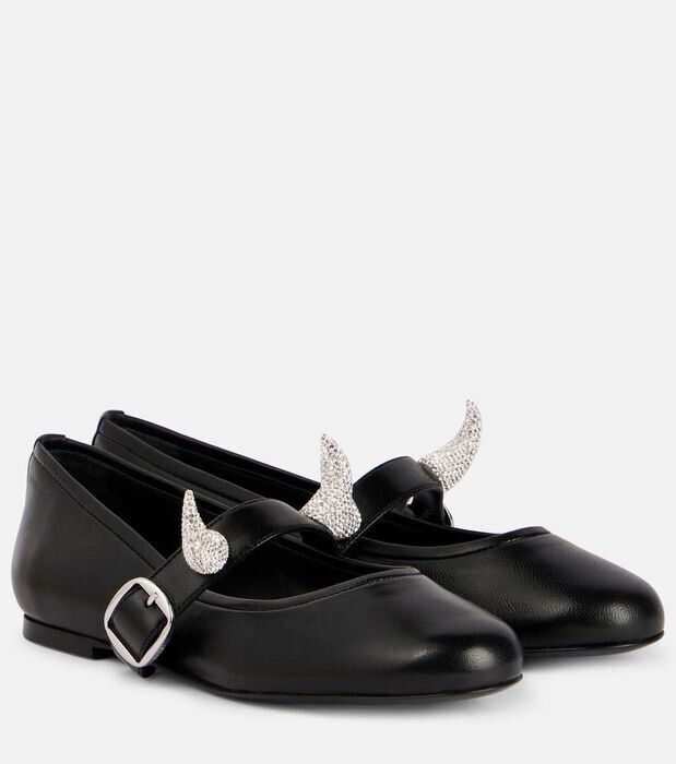 Coperni Coperni x Disney限定コラボ◆ホーン バレリーナ ベルトフラット