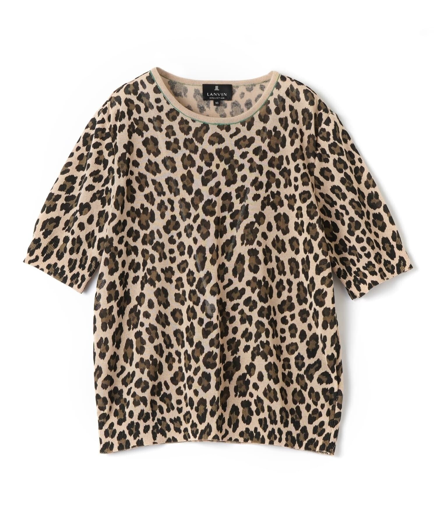 LANVIN COLLECTION レオパードニットトップス