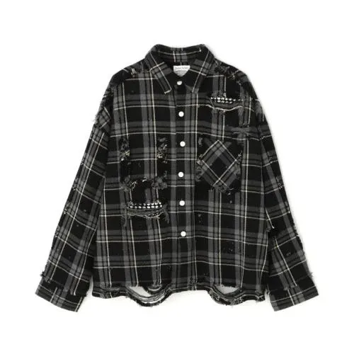 Danke Schon STUDS FLANNEL CHECK L/S SHIRTS