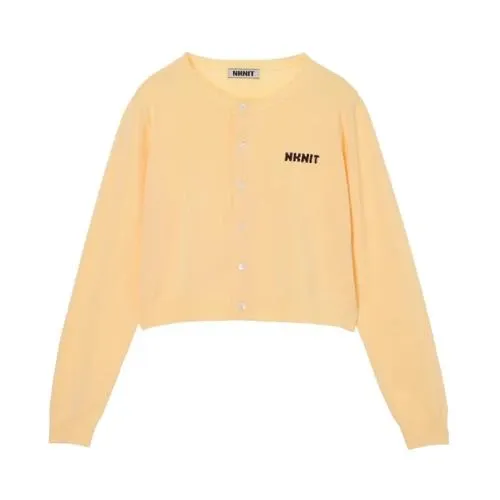 NKNIT logo KNIT cardigan