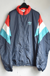 adidas フルジップ ナイロンジャケット
