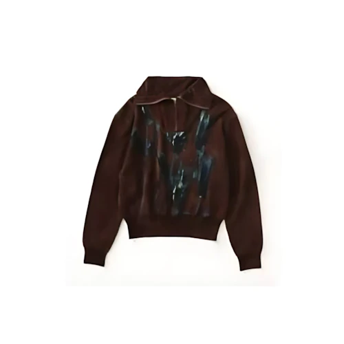 ODAKHA tulip zip up knit