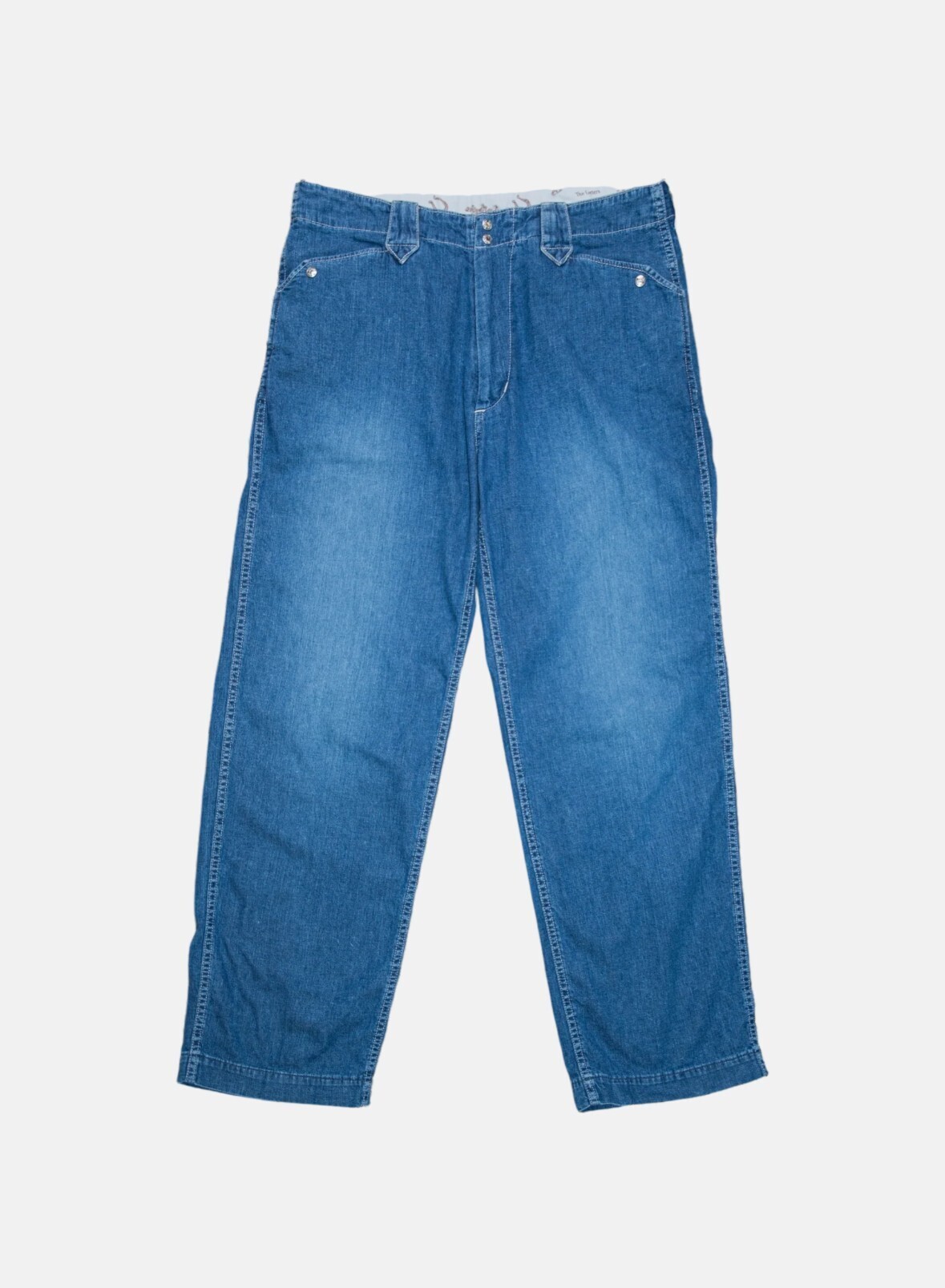 The Letters WESTERN RANCH TROUSERS -USED WASHED DENIM-