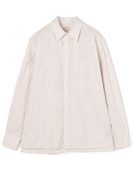 MAISON et VOYAGE 120/2コットンポプリン レギュラーカラーシャツ ALUMO