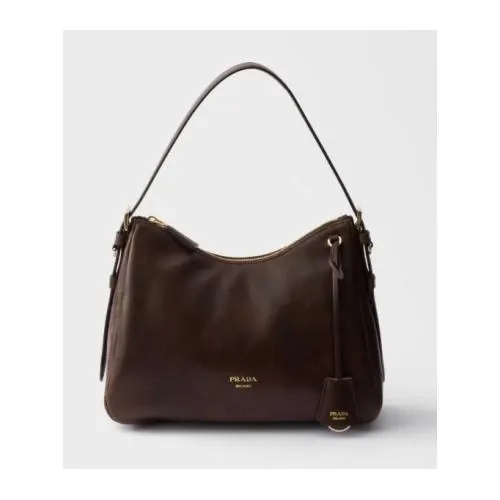 PRADA エメ ミディアム レザー ショルダーバッグ