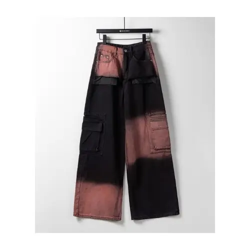 me+em select blocking bicolor overdye wide denim