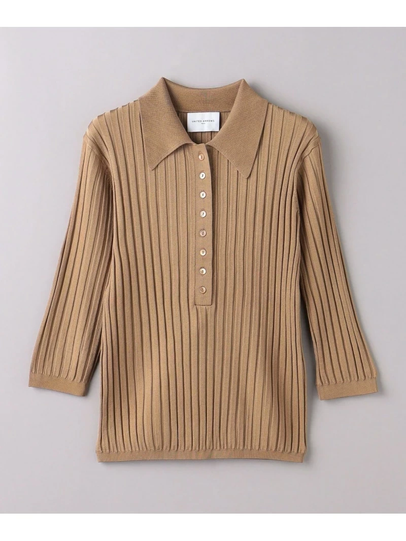 UNITED ARROWS ワイドリブ プルオーバー ニット