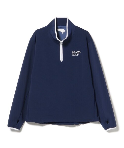 BEAMS GOLF ORANGE LABEL / モックネック ハーフジップ プルオーバー