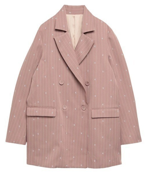 eimy istoire es stripe ダブルテーラードジャケット