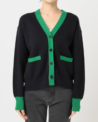 JOURNAL STANDARD relume ダブルニットコントラストカーディガン
