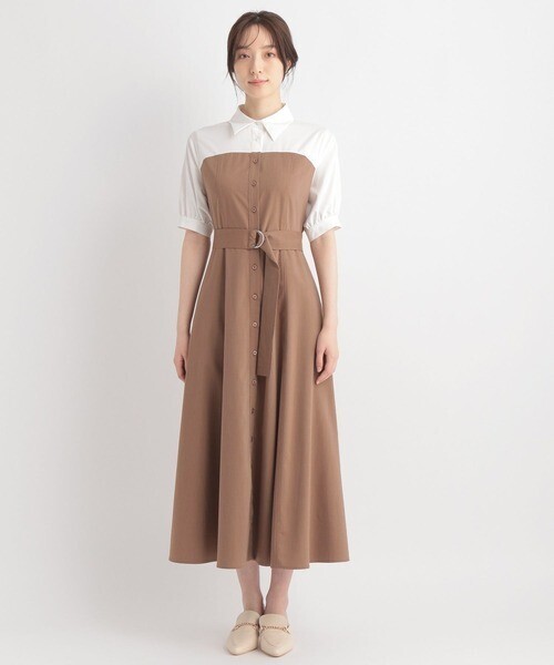 Andemiu ハイショクシャツワンピース