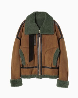 Mame Kurogouchi Lamb Mouton Coat