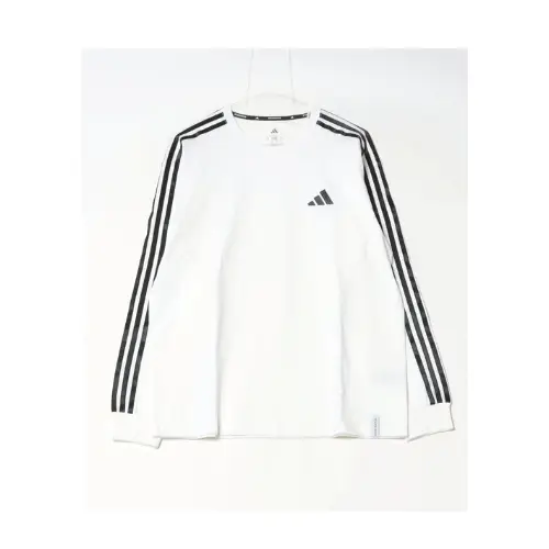 adidas エッセンシャルズ プラス ルーズフィット スリーストライプス 長袖Tシャツ