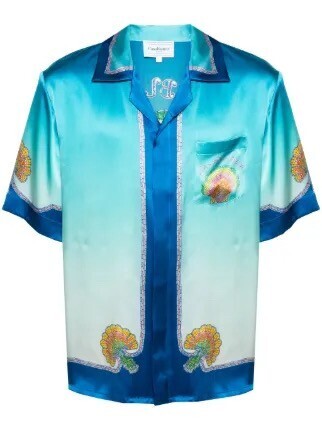 Casablanca Coquillage Coloré silk shirt