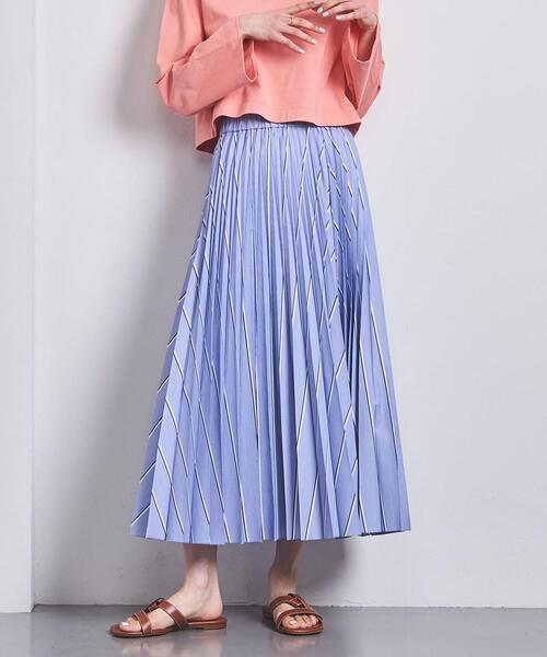 UNITED ARROWS C/P ブロードプリーツ スカート